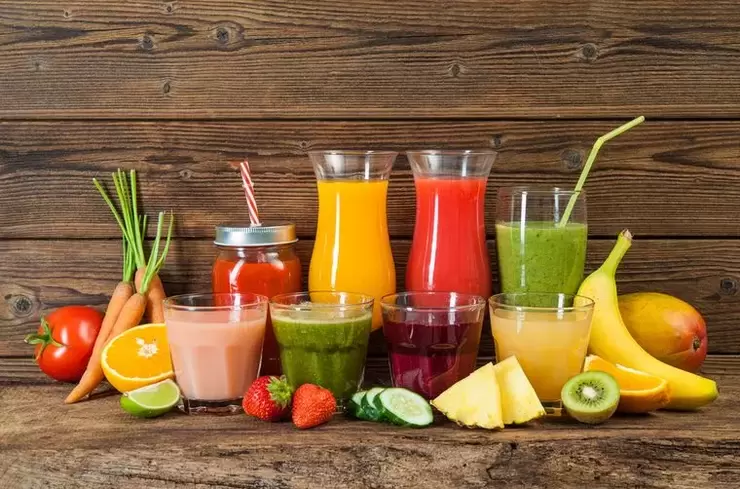 jus de fruits et légumes pour un régime à boire