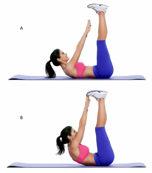 Essayez avec les jambes surélevées